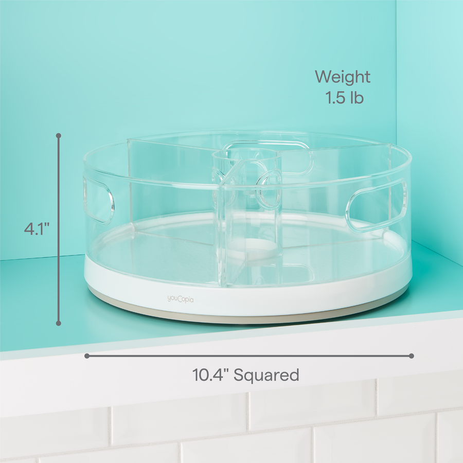 Crazy Susan® Turntable, 3 Bins