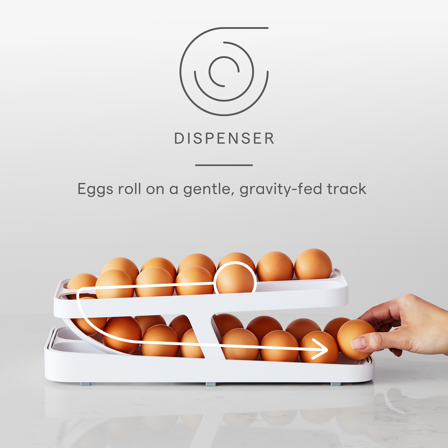 RollDown® Egg Dispenser, Double Track