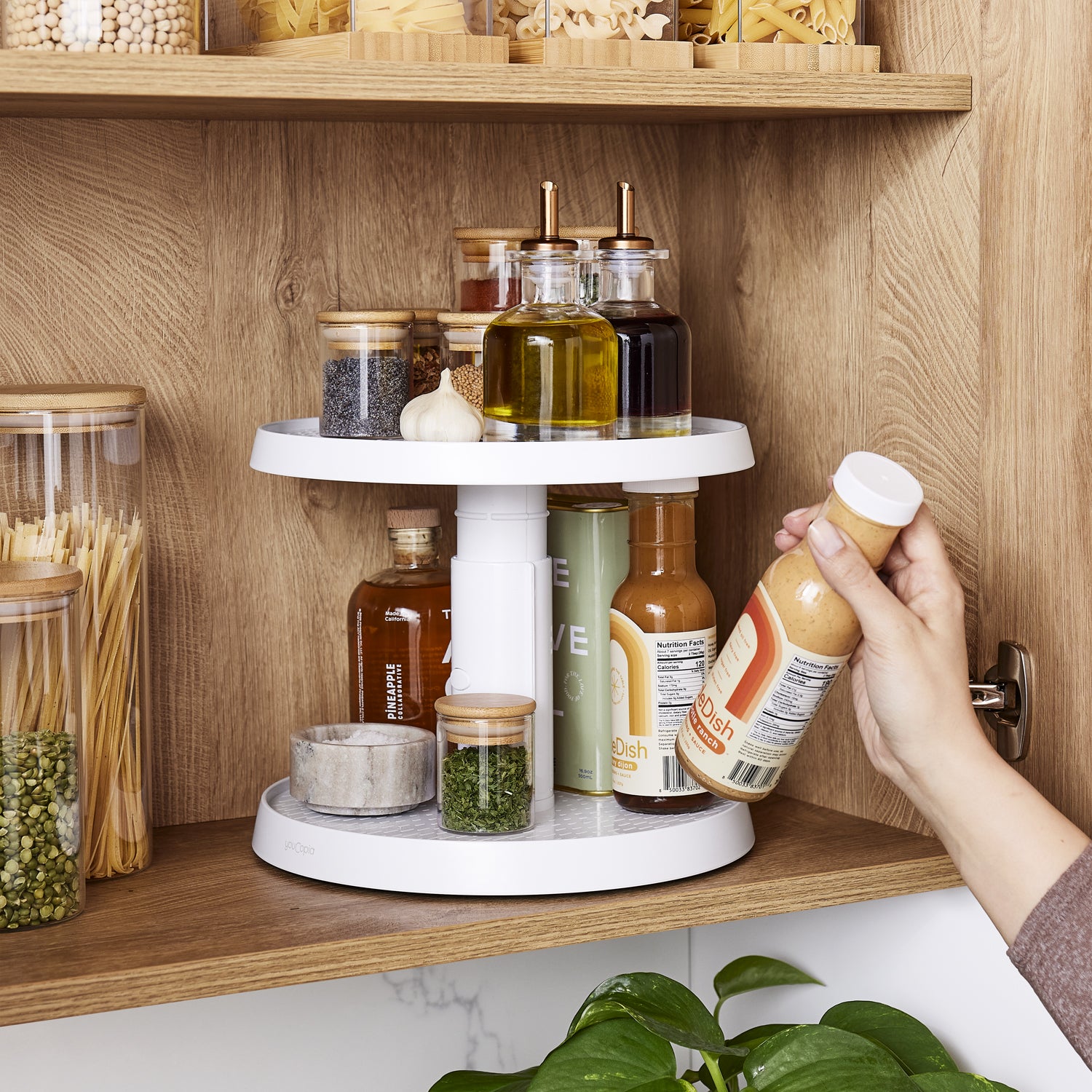 SmoothSpin™ Two-Tier Turntable