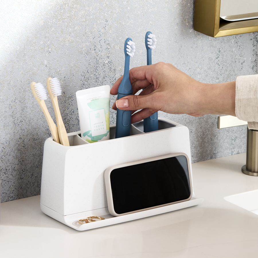 The Ledge™ Toothbrush Holder, 3 Slot