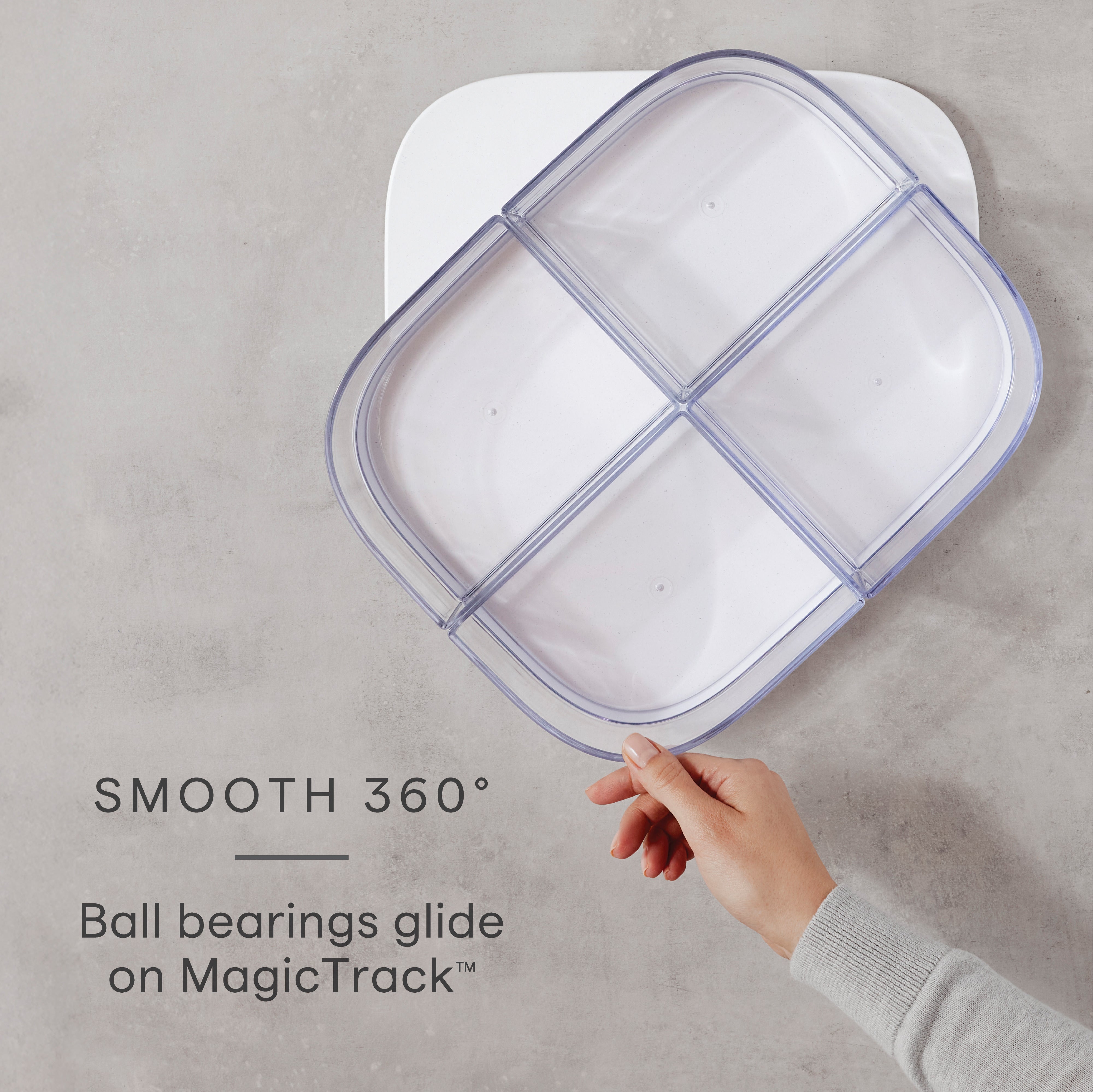 MagicTrack™ Turntable with Bins