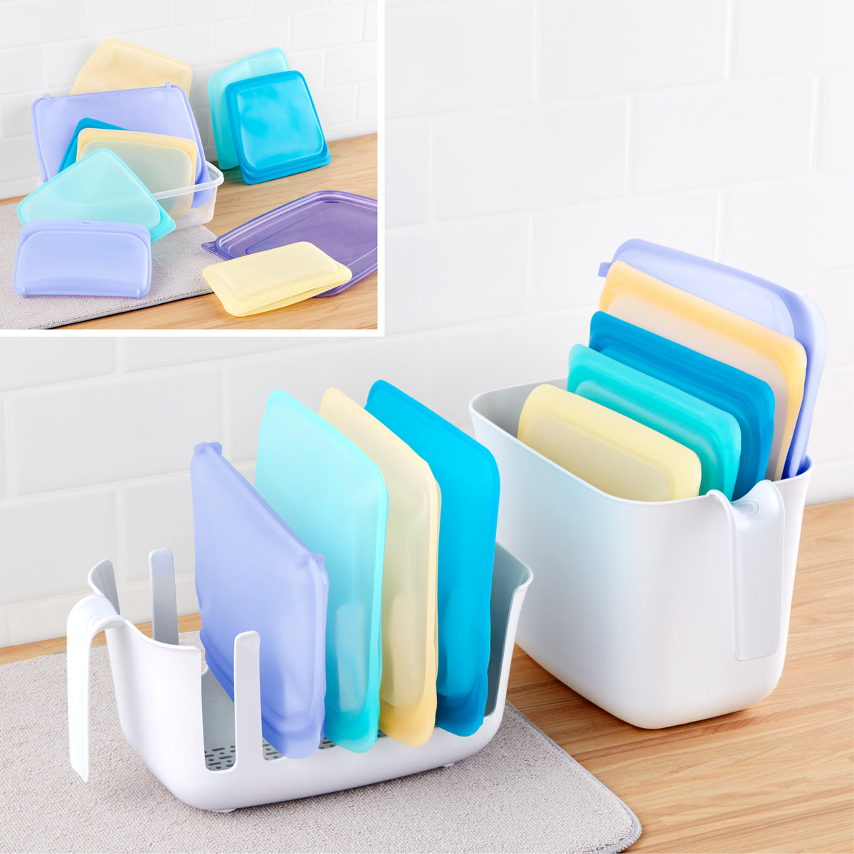 Dry+Store™ Bag Drying Rack and Bin Set