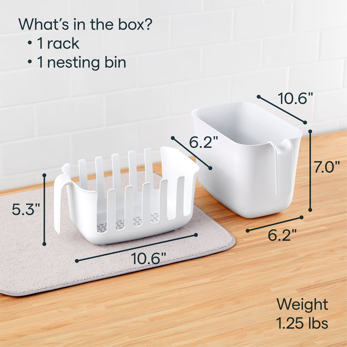 Dry+Store™ Bag Drying Rack and Bin Set