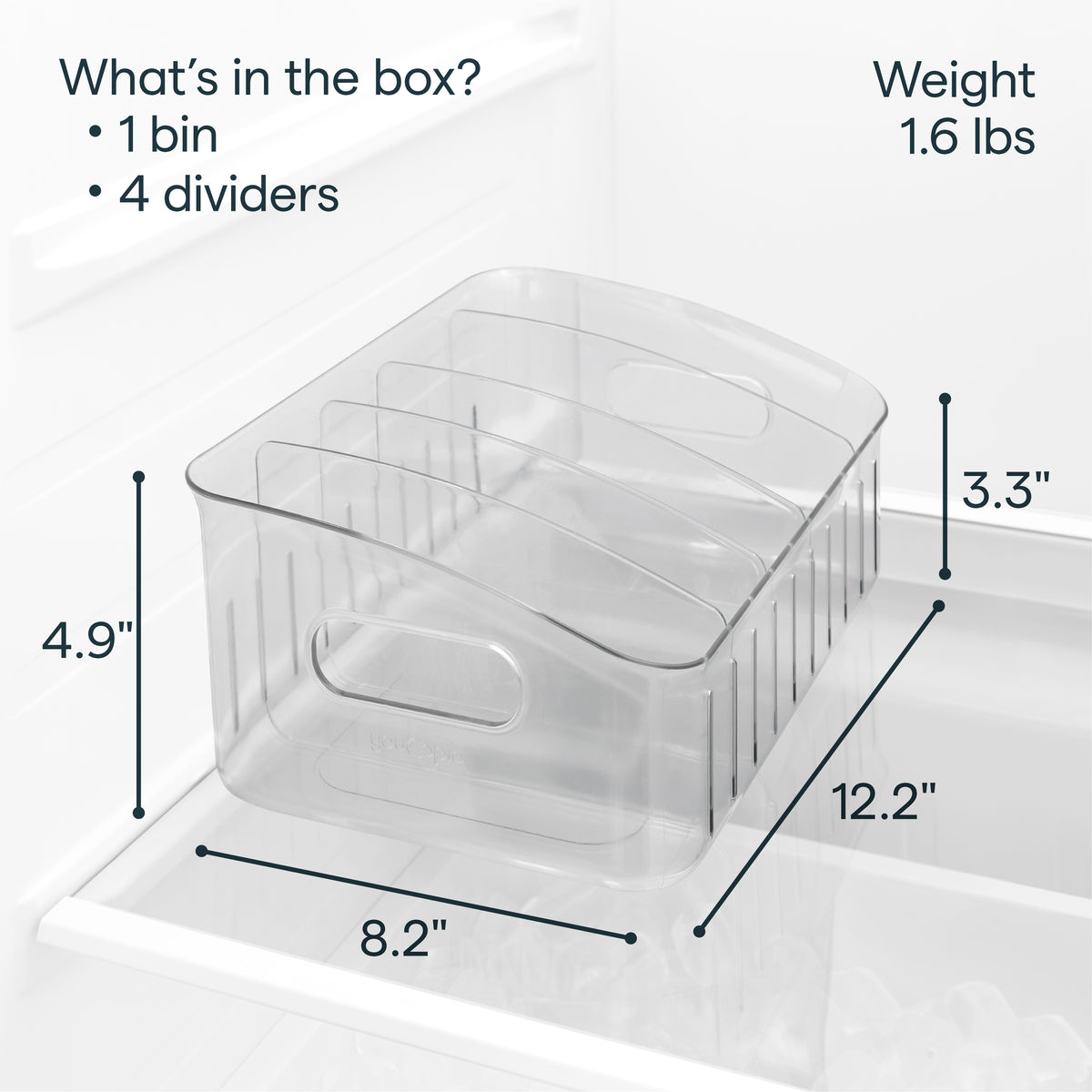 FreezeUp® Freezer Bin, 12"