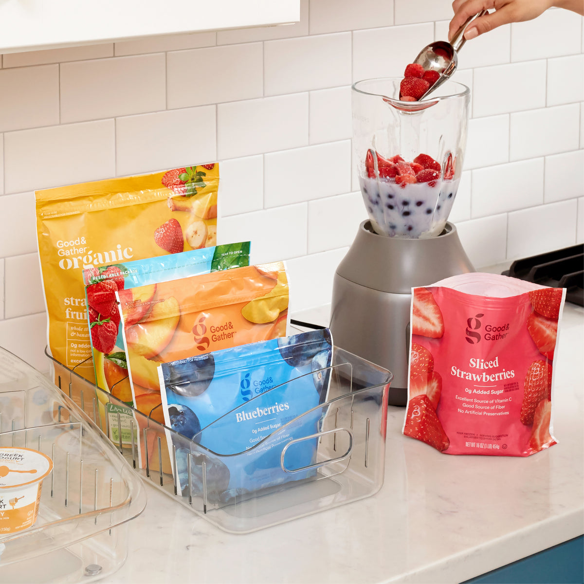 FreezeUp® Freezer Bin, 12"