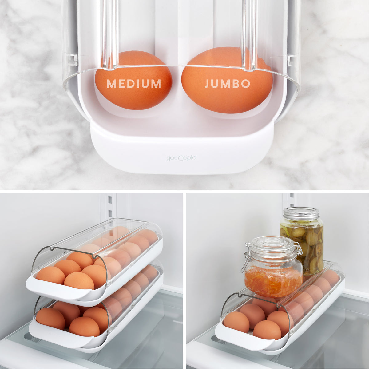 FridgeView™ Rolling Egg Holder