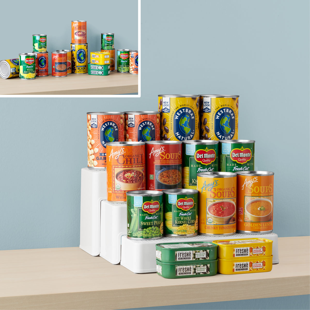 ShelfSteps™ Can Organizer 3-Shelf