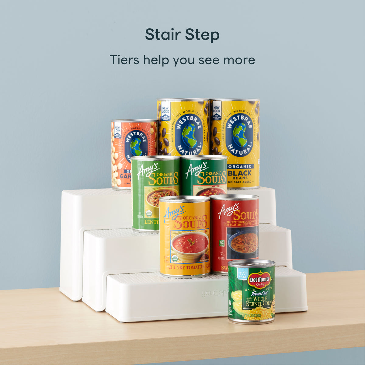 ShelfSteps™ Can Organizer 3-Shelf