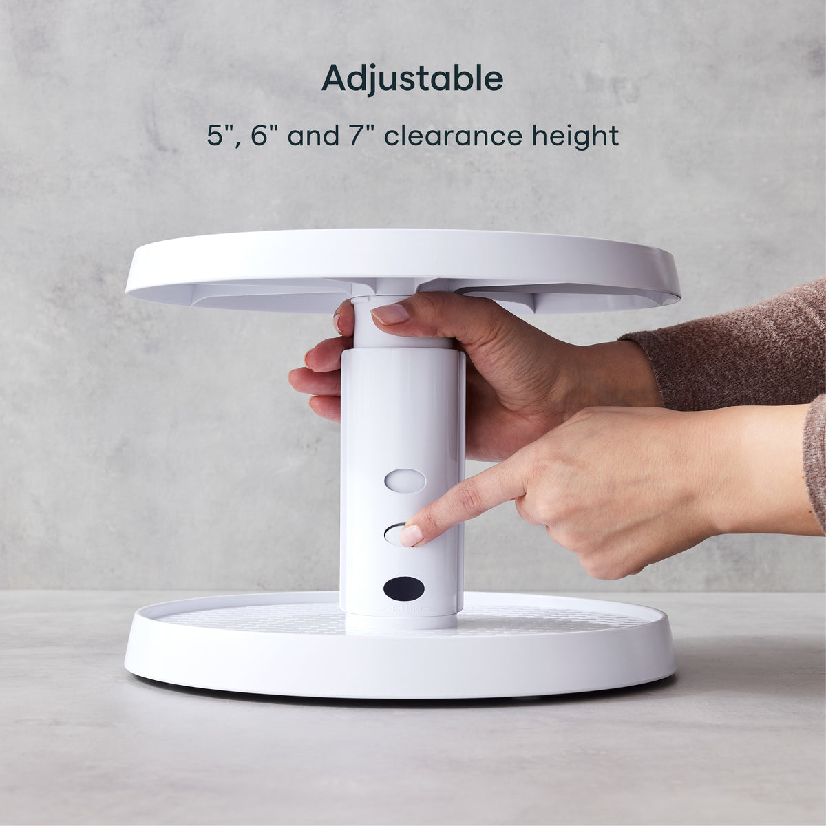 SmoothSpin™ Two-Tier Turntable