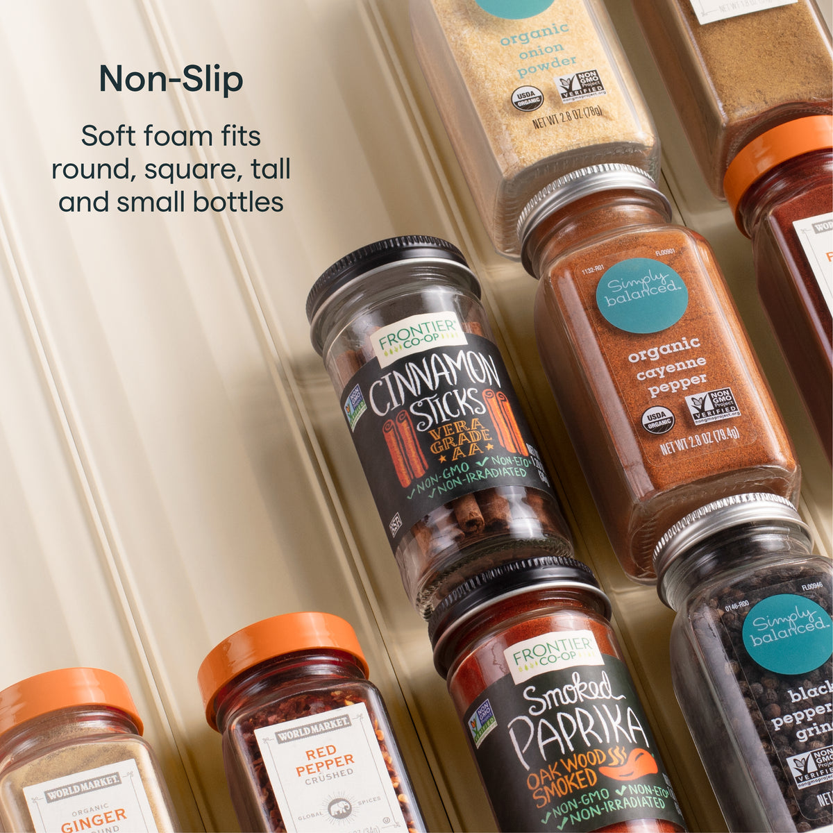 SpiceLiner® Spice Drawer Organizer, Sandstone