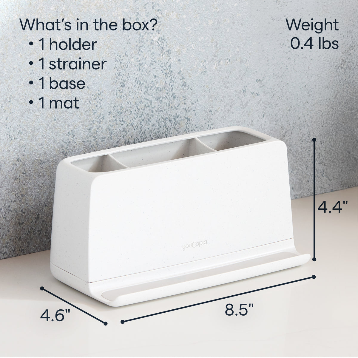 The Ledge™ Toothbrush Holder, 3 Slot
