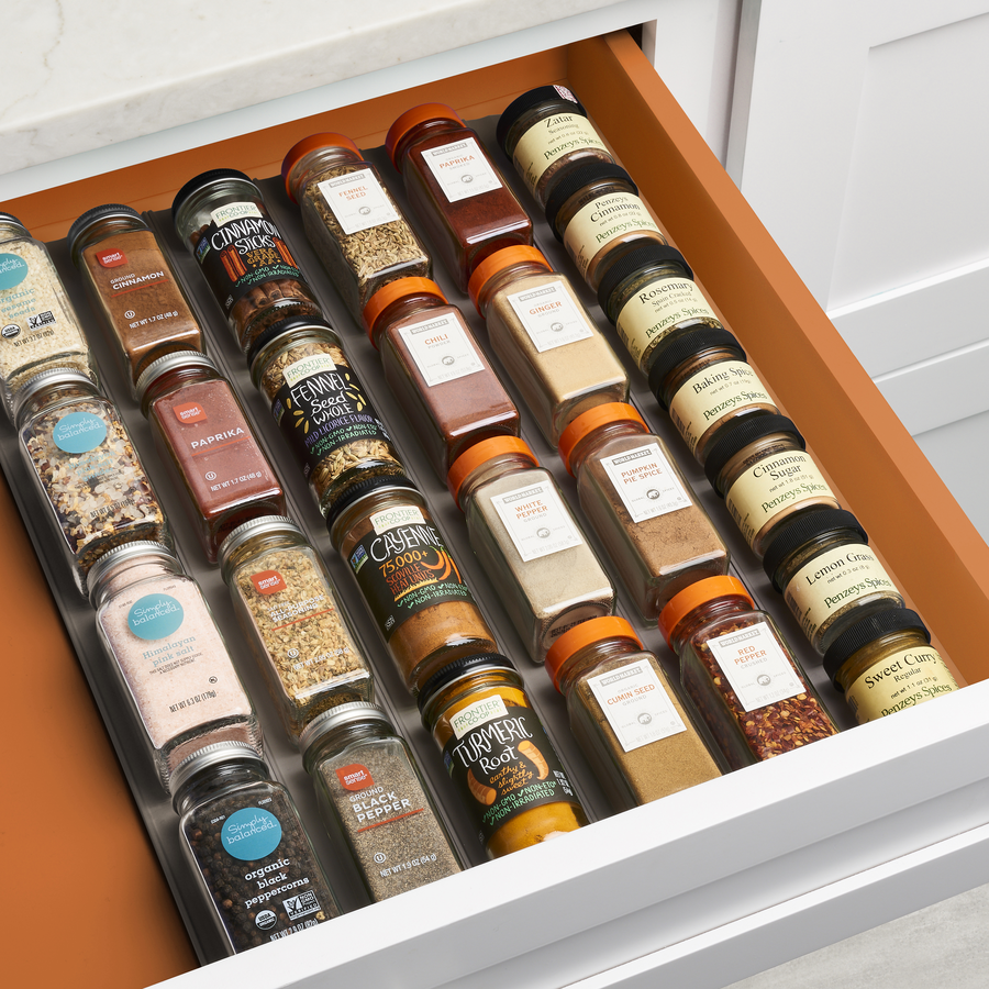 SpiceLiner® Spice Drawer Organizer, Gray