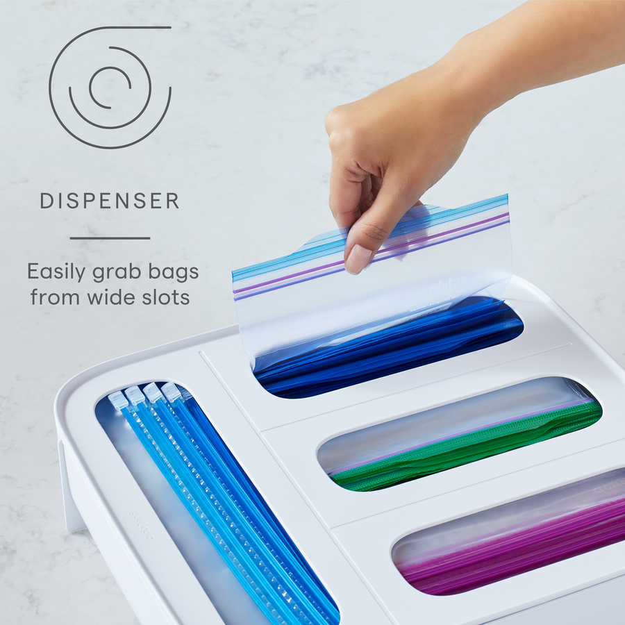 StoraBag™ Food Bag Dispenser, 4 Slot Large