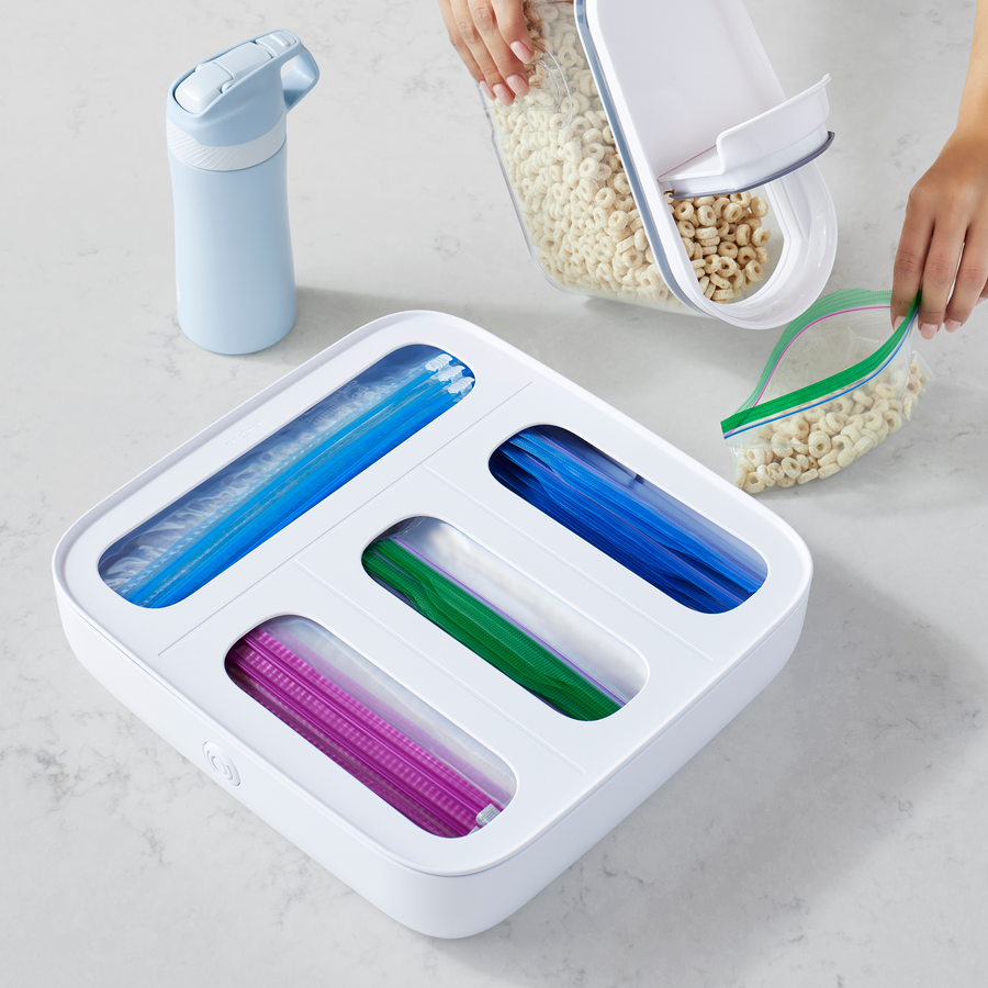 StoraBag™ Food Bag Dispenser, 4 Slot Large