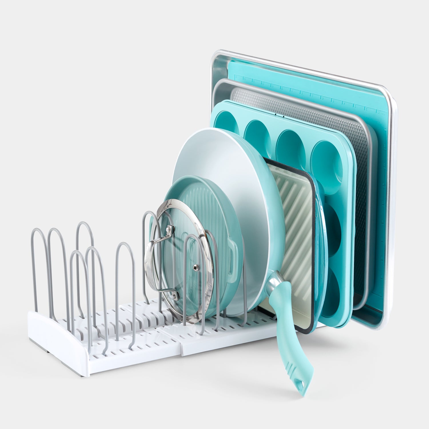 StoreMore Expandable Pan and Lid Rack