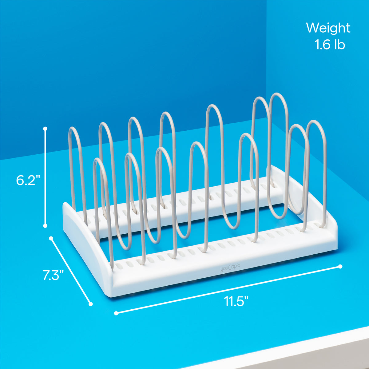 StoreMore® Adjustable Pan and Lid Rack, 11"