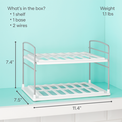 UpSpace® Bottle Organizer, 2-Shelf