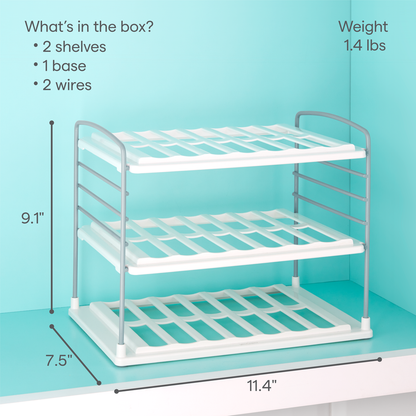 UpSpace® Bottle Organizer, 3-Shelf