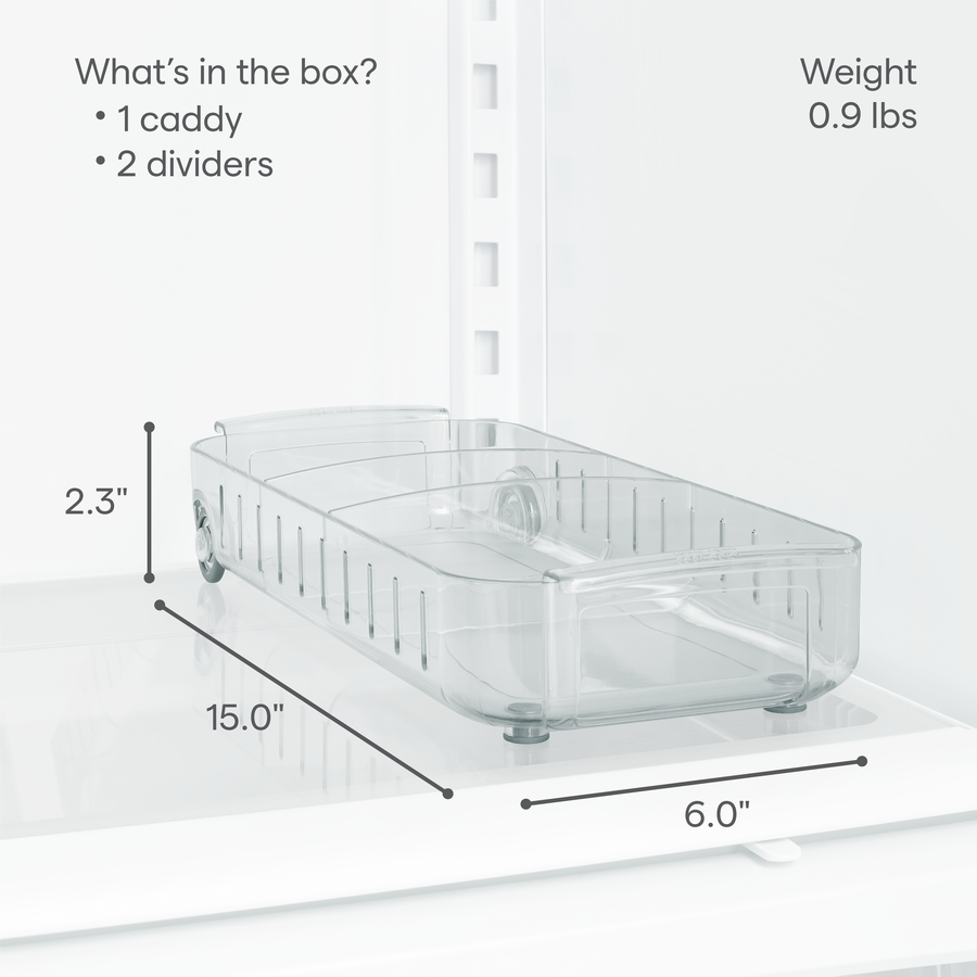 RollOut® Fridge Caddy, 6”, 2-Pack