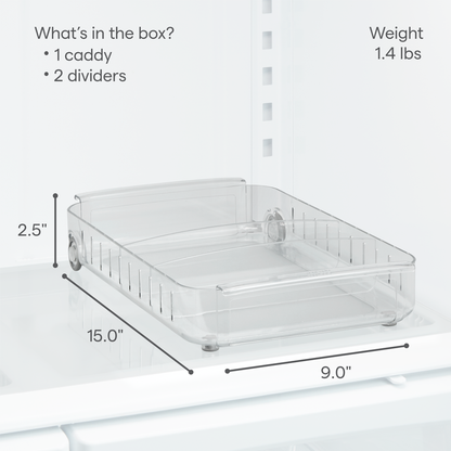 RollOut® Fridge Caddy, 9”