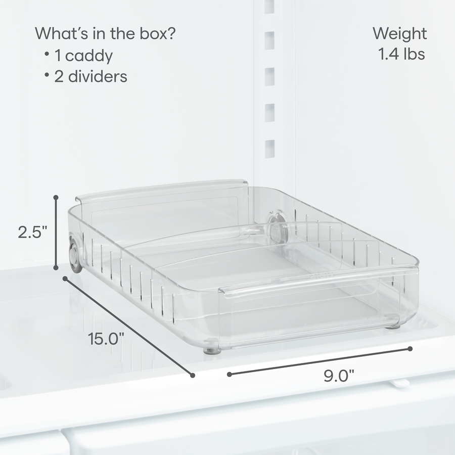 RollOut® Fridge Caddy, 9”