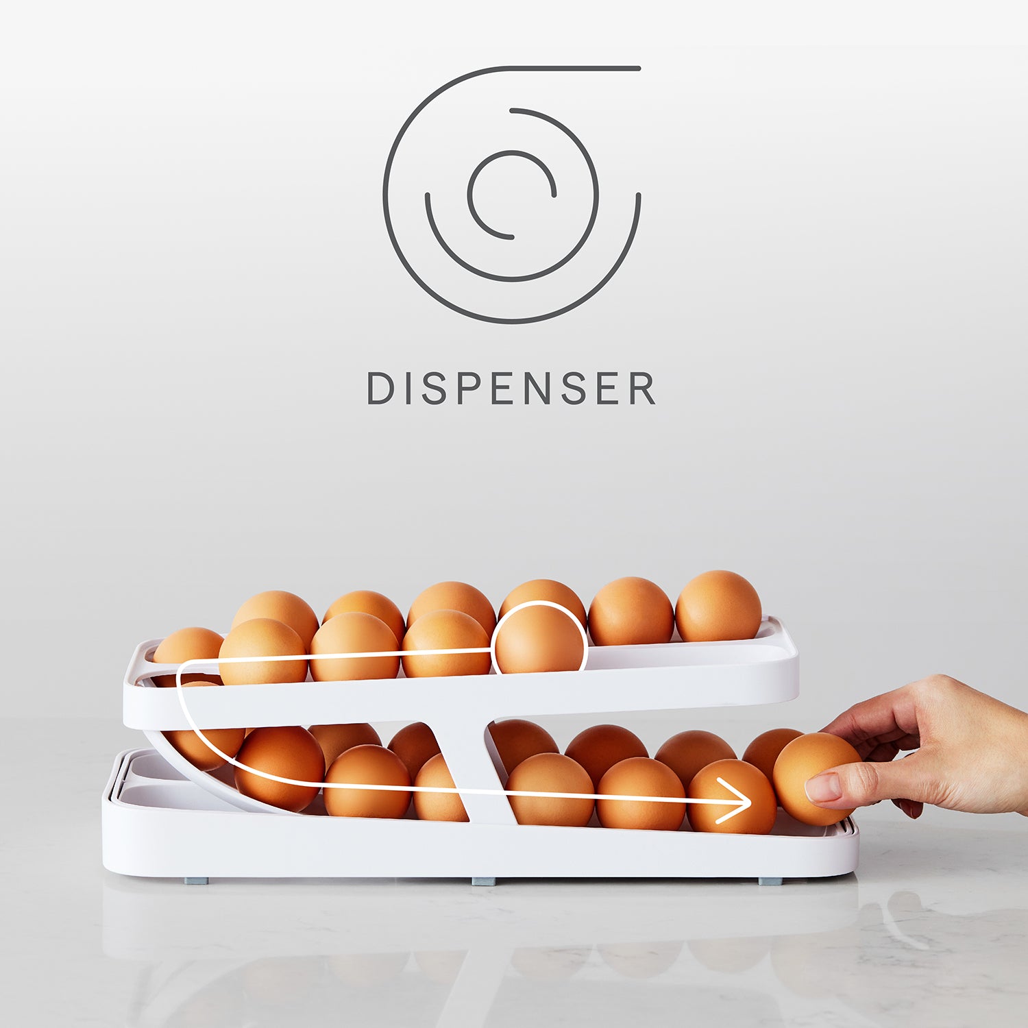 EGG　ページ RollDown® Egg Dispenser, Double Track – YouCopia