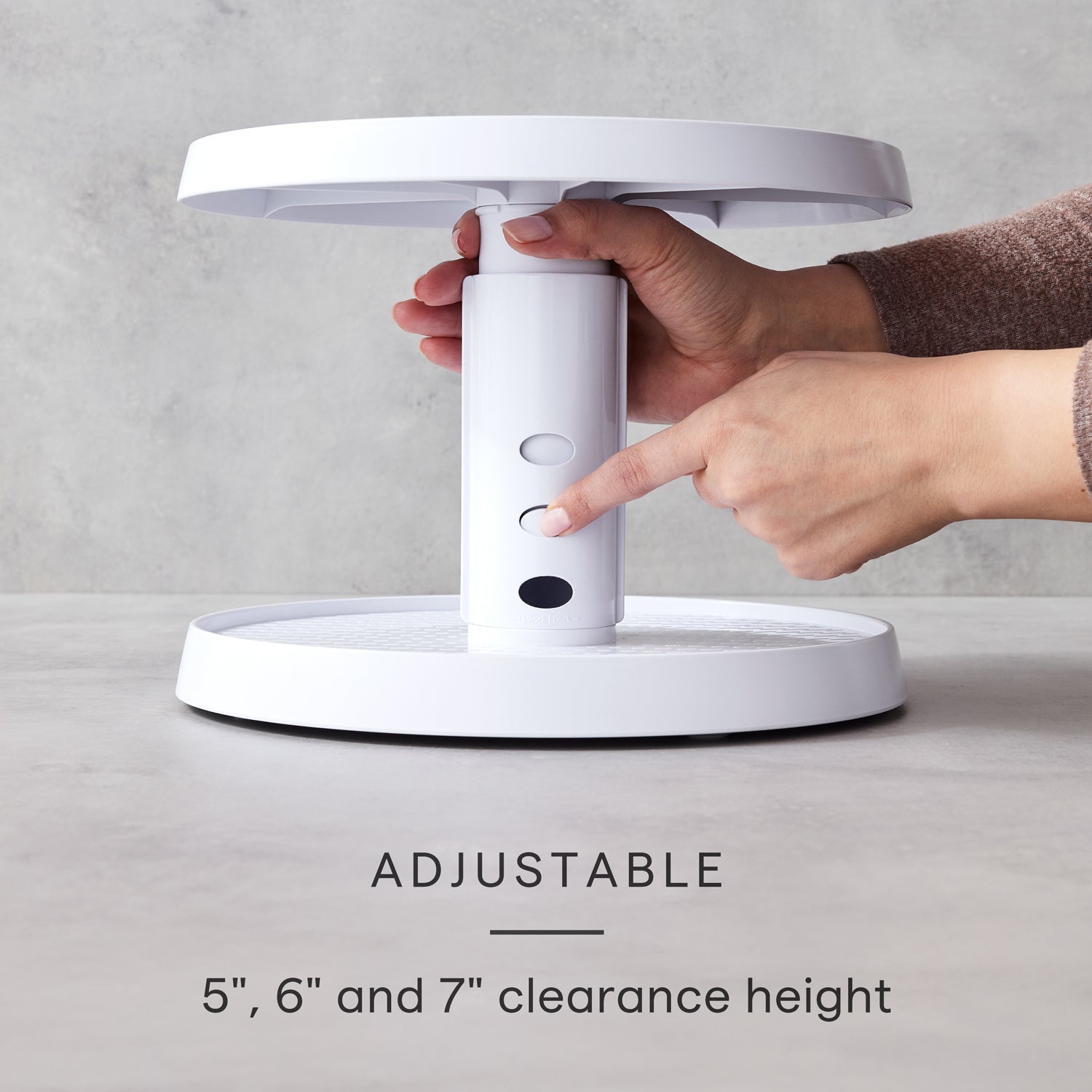 SmoothSpin™ Two-Tier Turntable