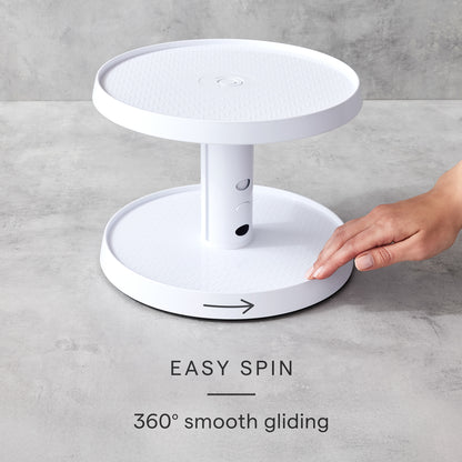 SmoothSpin™ Two-Tier Turntable