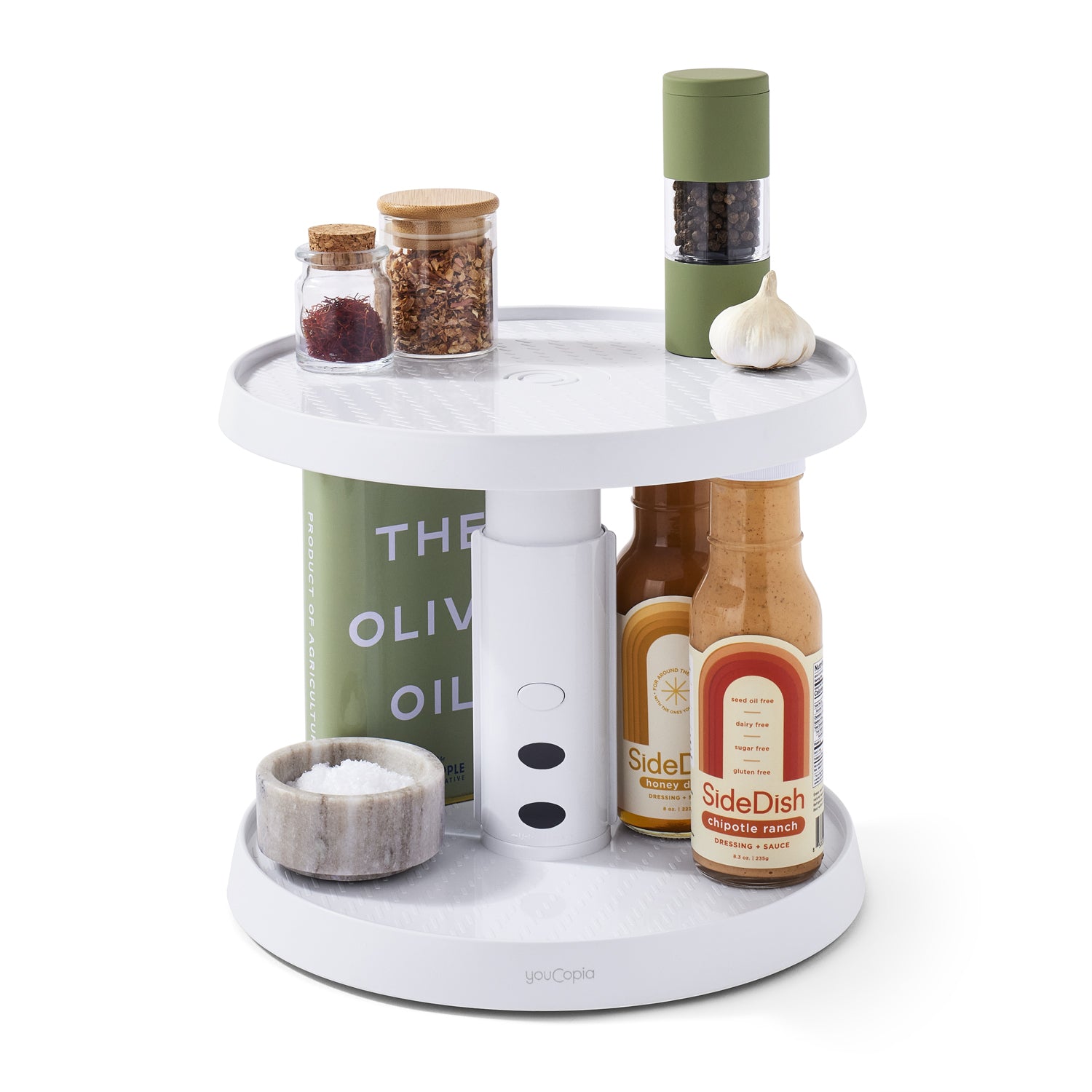 SmoothSpin™ Two-Tier Turntable