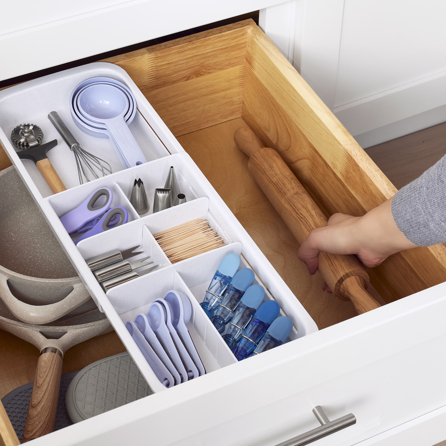 Adjustable Vertical Tray Storage Add-on Compartment for any Slide