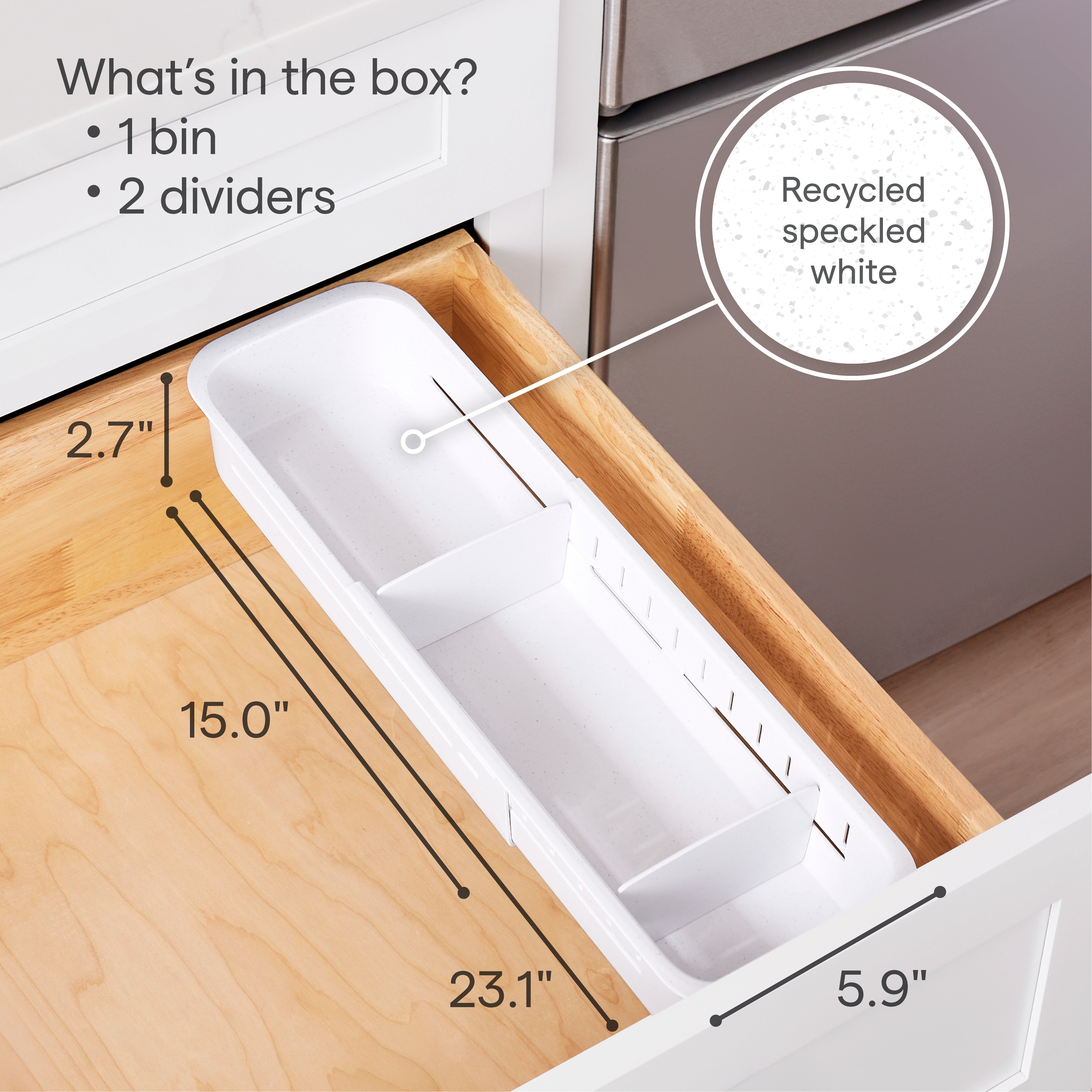 DrawerFit® Sliding Drawer Sorter