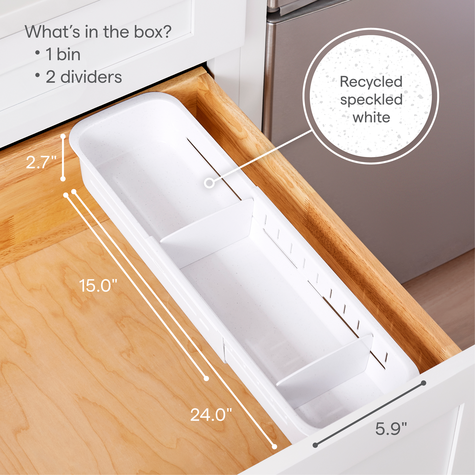DrawerFit® Sliding Drawer Sorter