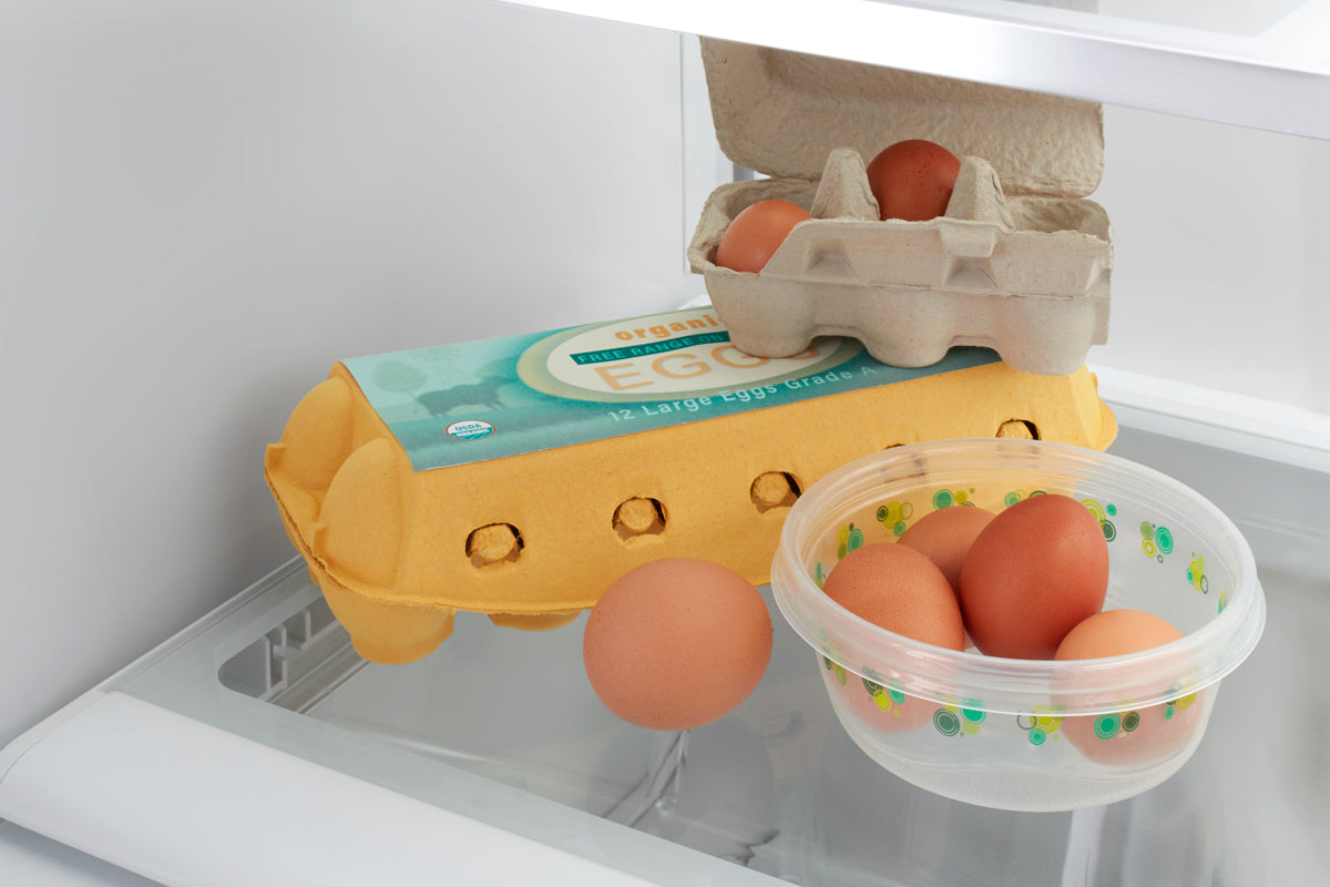 Ansook 2 Pack Egg Holder, Egg Dispenser for Refrigerator, Automatically  Rolling Egg Container for Kitchen Fridge, Single Egg Rack Hold 14 Eggs