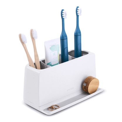 succulent toothbrush holder The Ledge Toothbrush Holder, 3 Slot