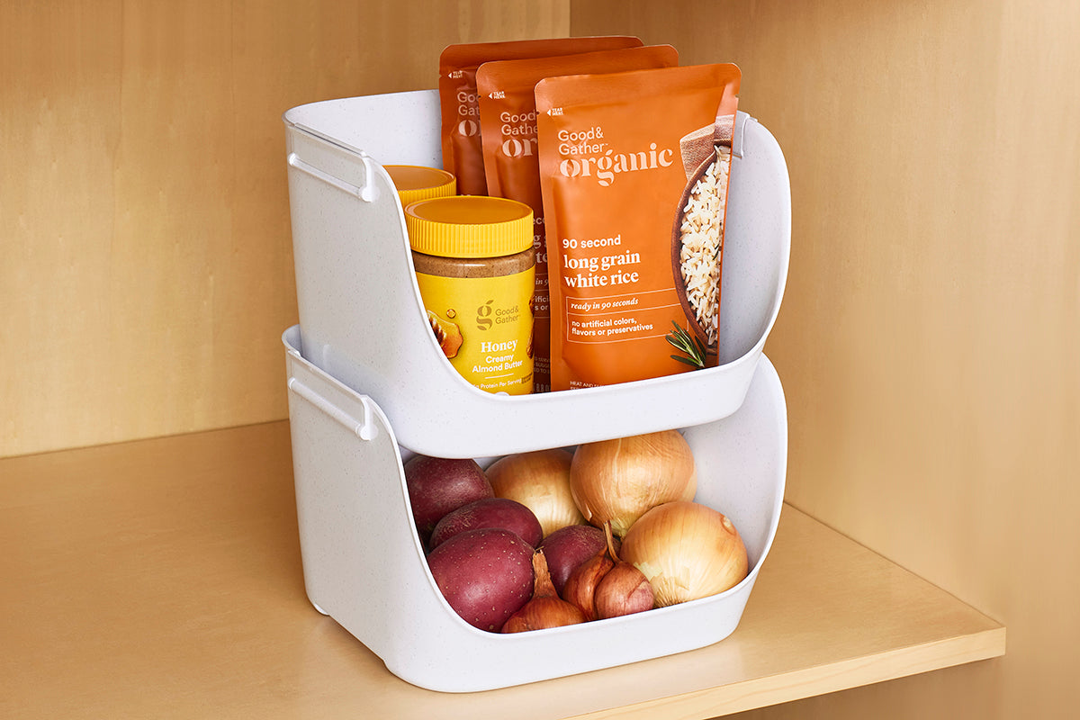 Stackable Pantry ShelfBin™ Stacking Pantry Bins, 2-Pack – YouCopia