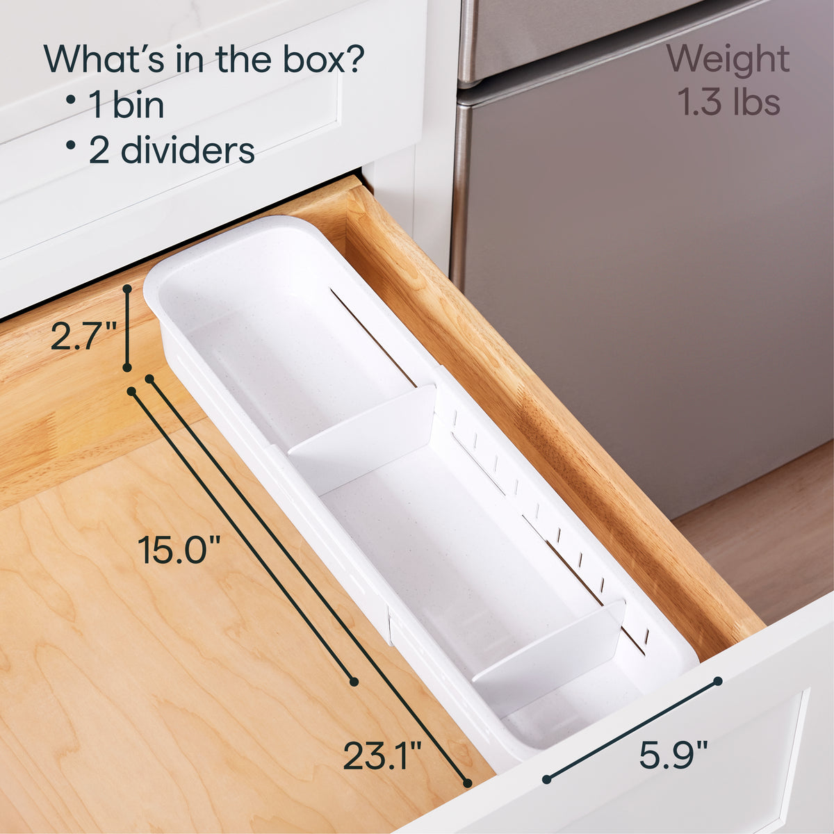 DrawerFit® Sliding Drawer Sorter with SlideLock™ Technology