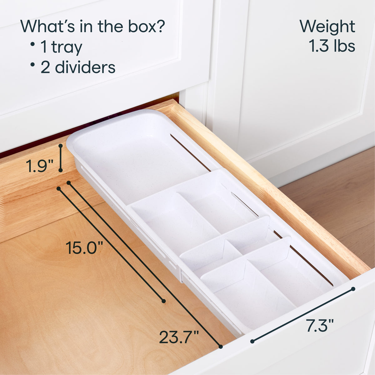 DrawerFit® Sliding Drawer Tray with SlideLock™ Technology