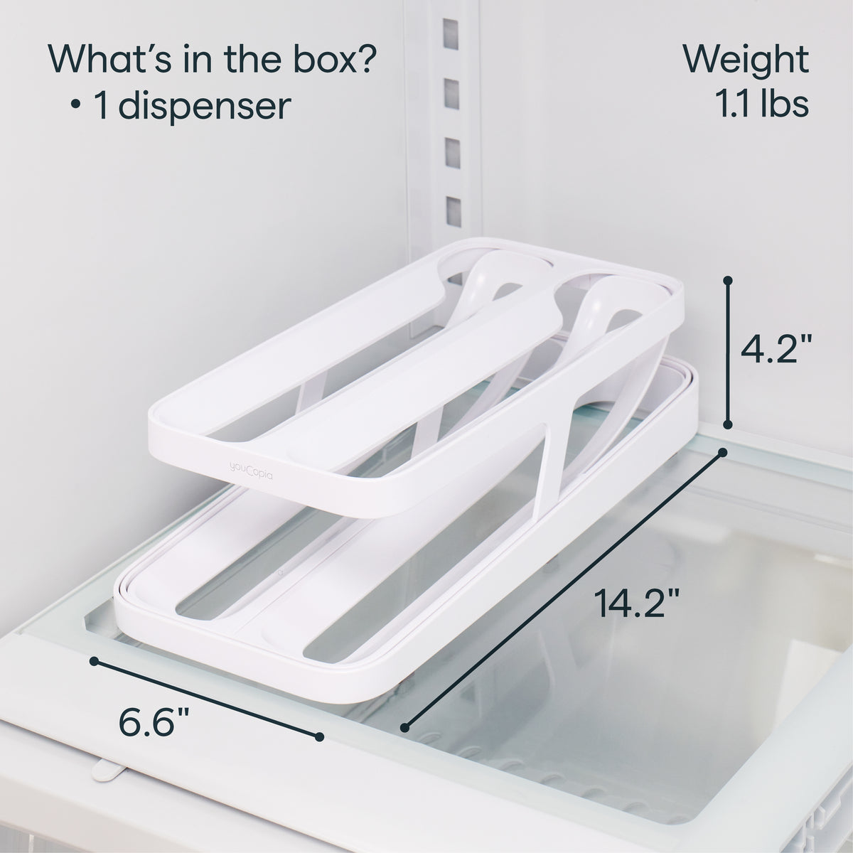 RollDown® Egg Dispenser, Double Track