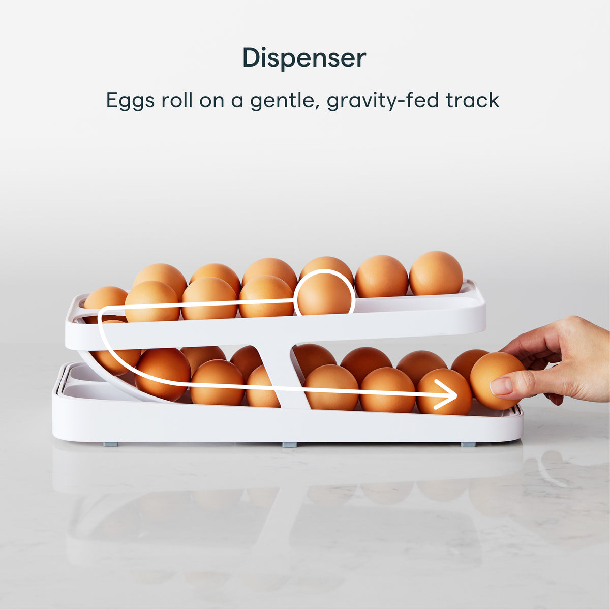 RollDown® Egg Dispenser, Double Track