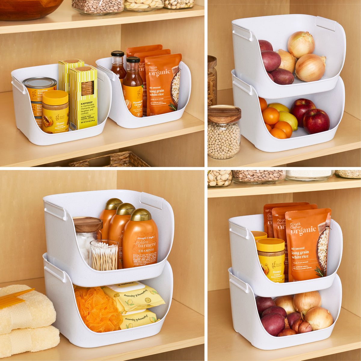 ShelfBin™ Stacking Pantry Bins, 2-Pack