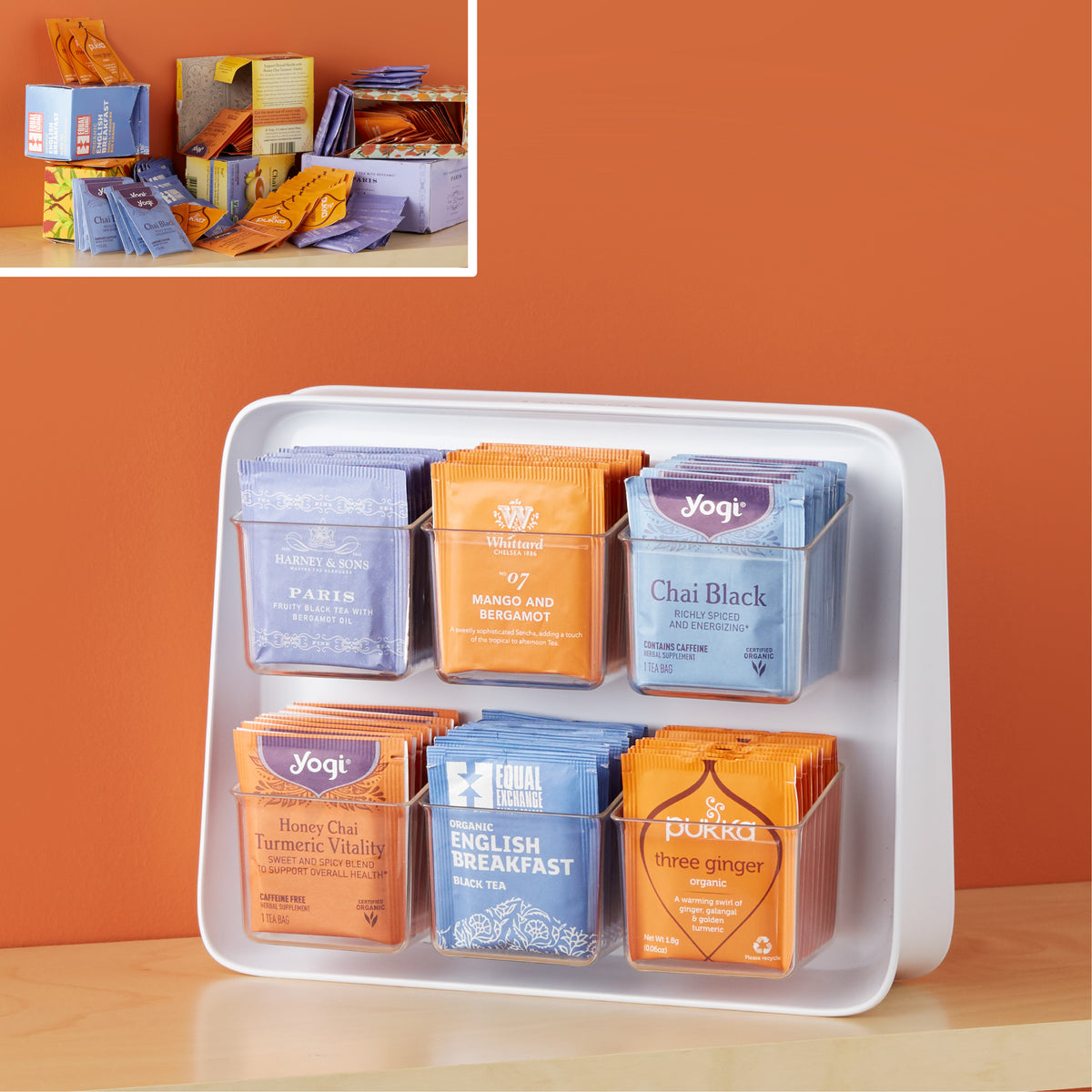 SipStation™ 120 Tea Bag Organizer Caddy