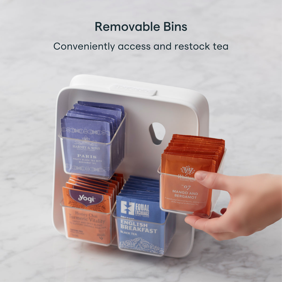 SipStation™ 80 Tea Bag Organizer Caddy