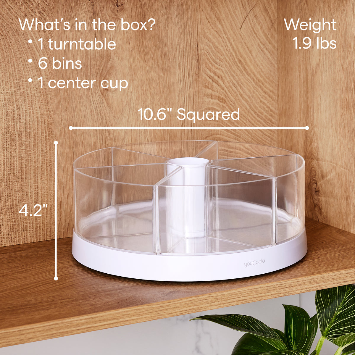 SmoothSpin™ Turntable with 6 Bins