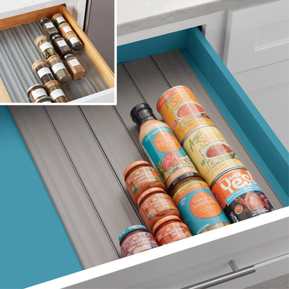SpiceLiner® Spice Drawer Organizer, Gray