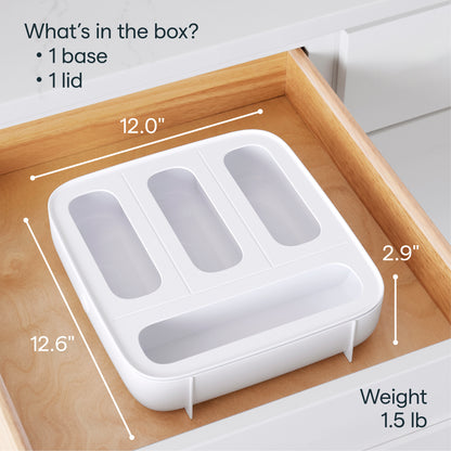 StoraBag™ Food Bag Dispenser, 4 Slot Large