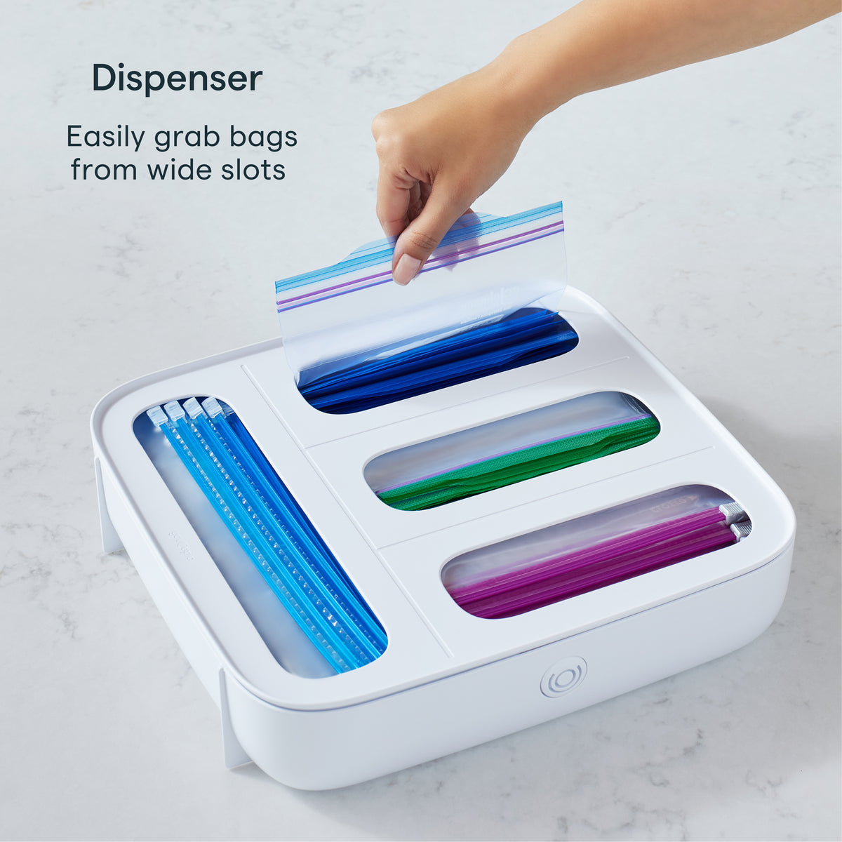 StoraBag™ Food Bag Dispenser, 4 Slot Large