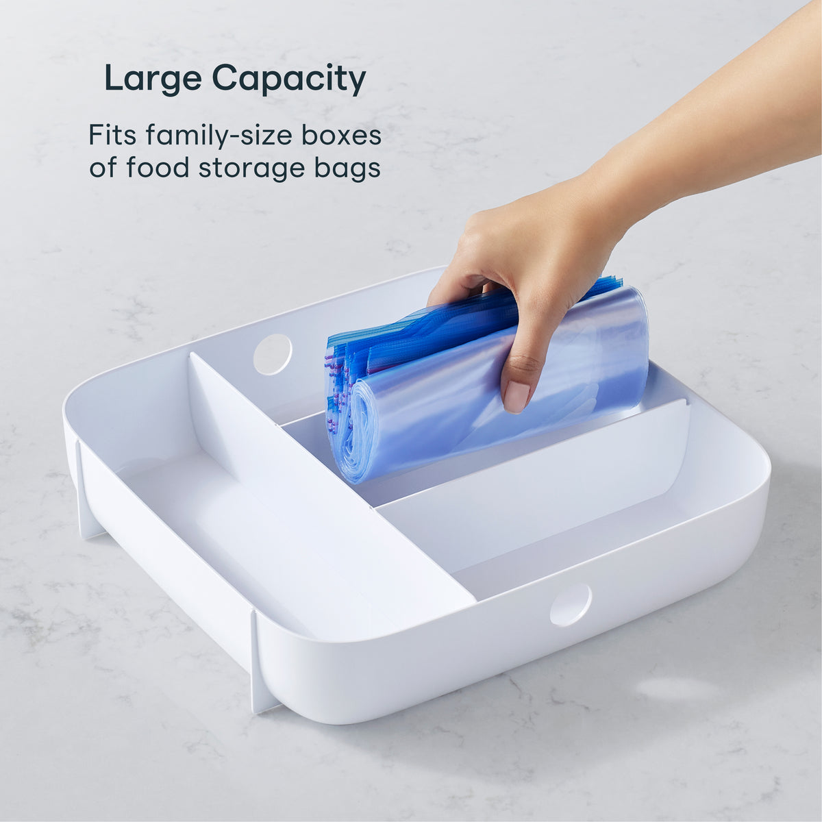 StoraBag™ Food Bag Dispenser, 4 Slot Large