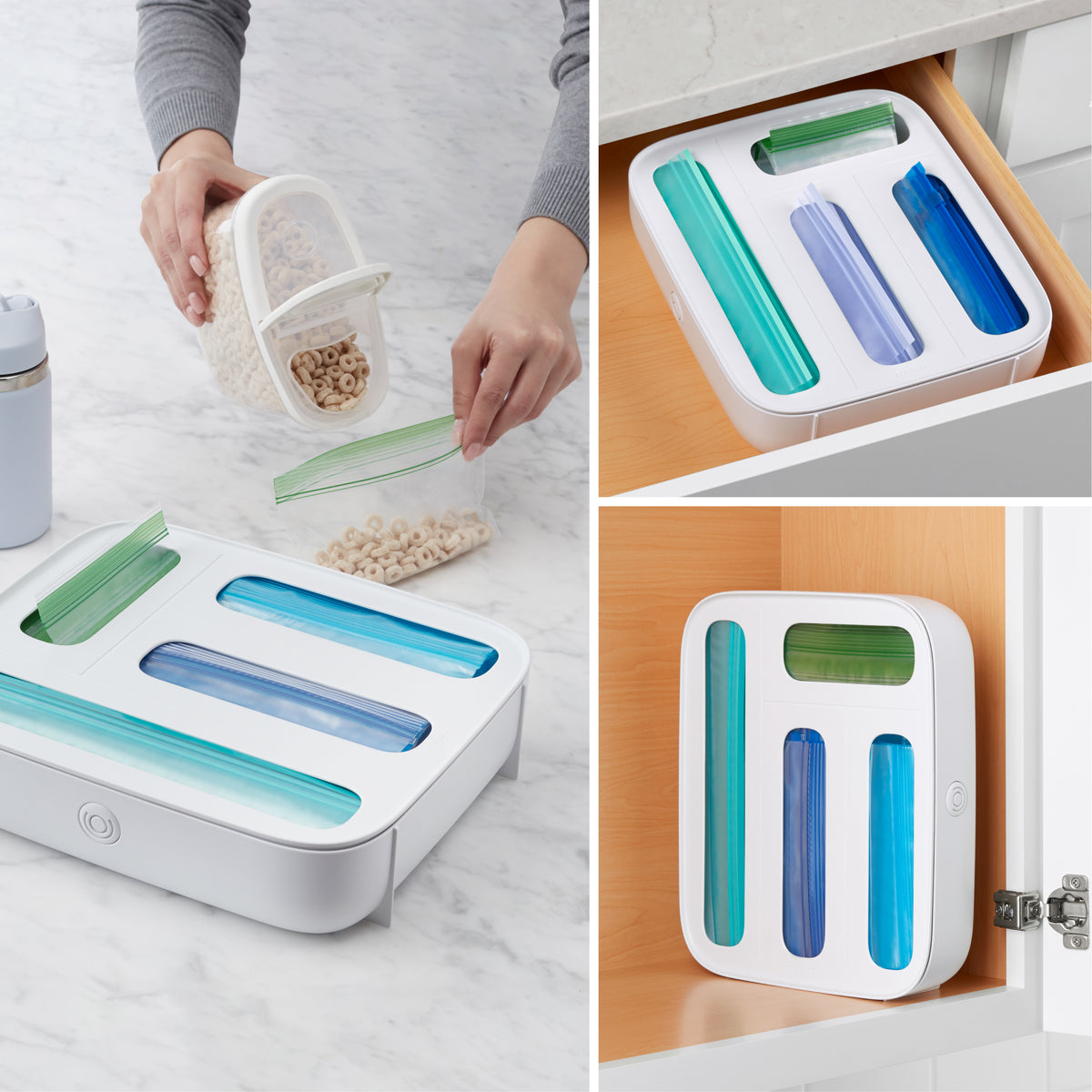 StoraBag™ Food Bag Dispenser, 4 Slot