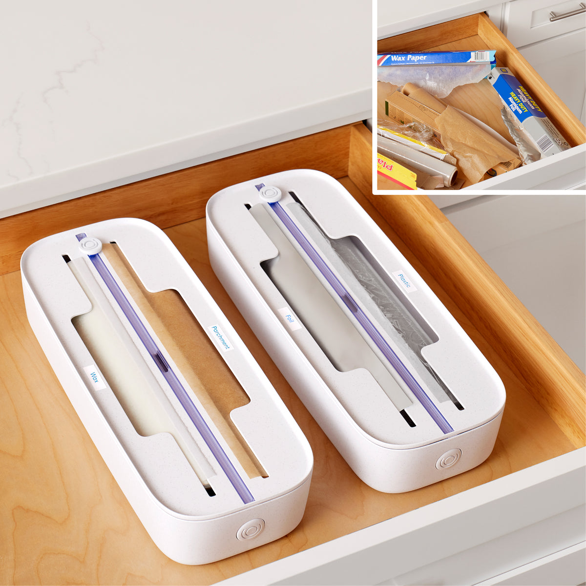 StoraRoll™ Food Wrap Dispenser 2-in-1