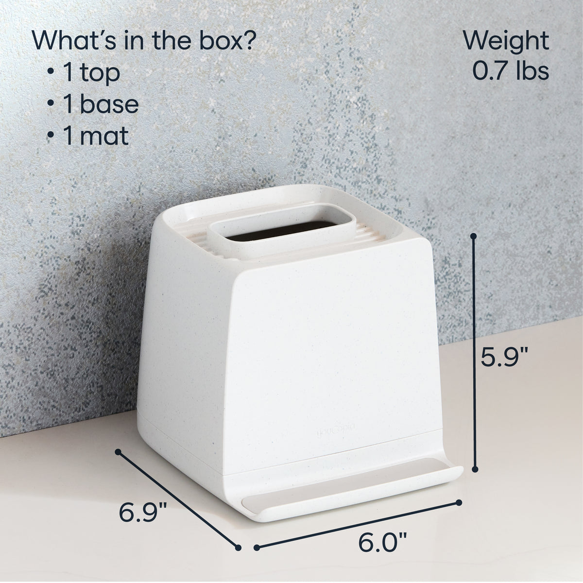 The Ledge™ Tissue Holder, Cube